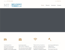 Tablet Screenshot of melendeztorreslaw.com